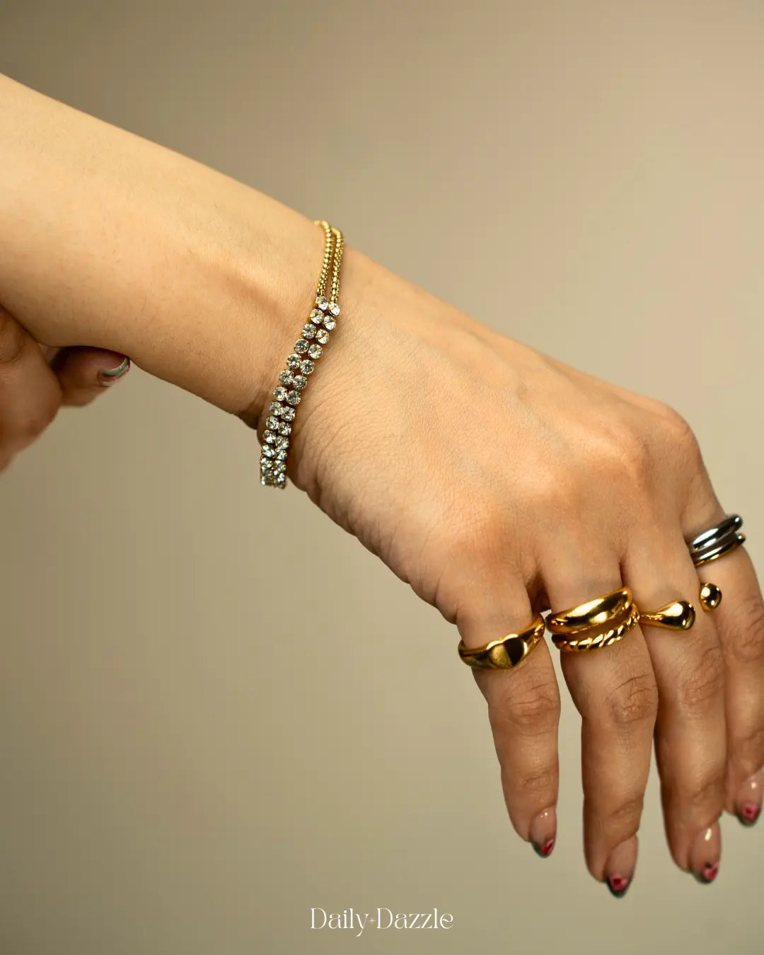 Dazzle Bracelet-18K Gold Plated