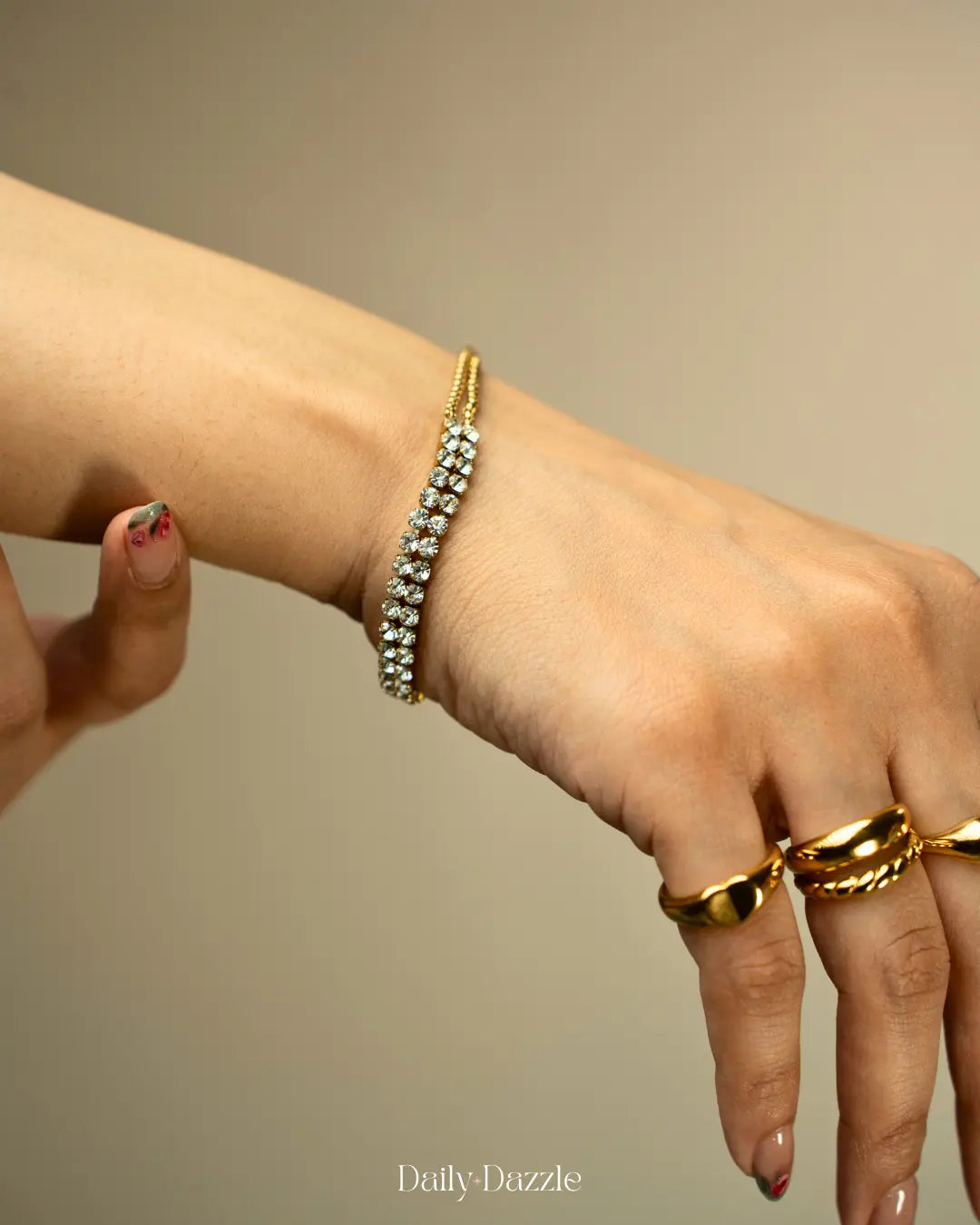 Dazzle Bracelet-18K Gold Plated