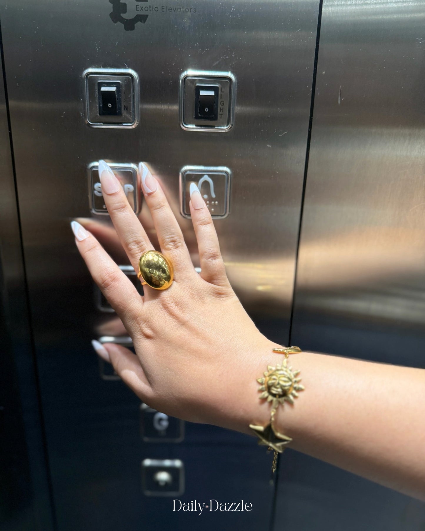 Luna Dome Ring (Adjustable)