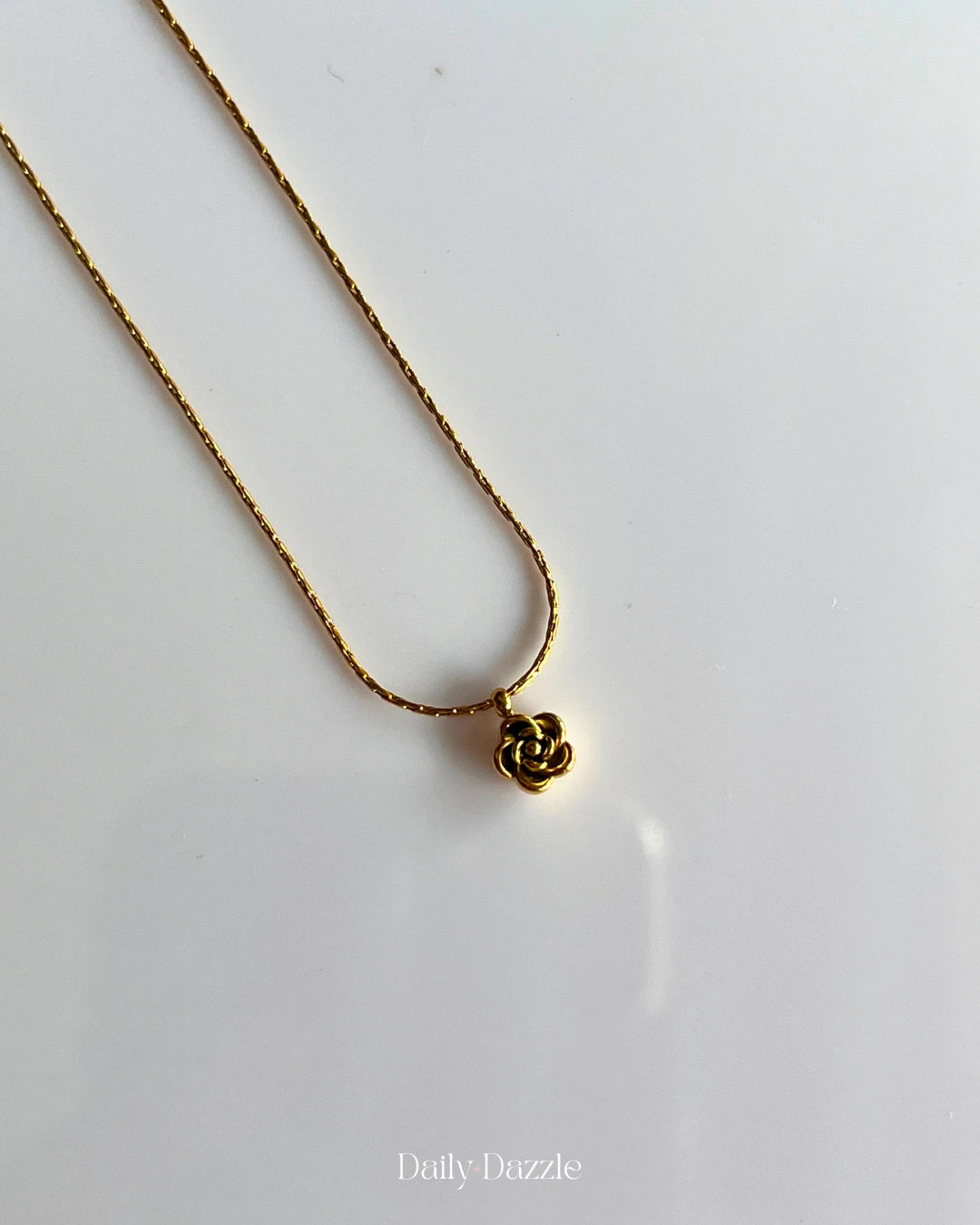 Golden Rose Necklace