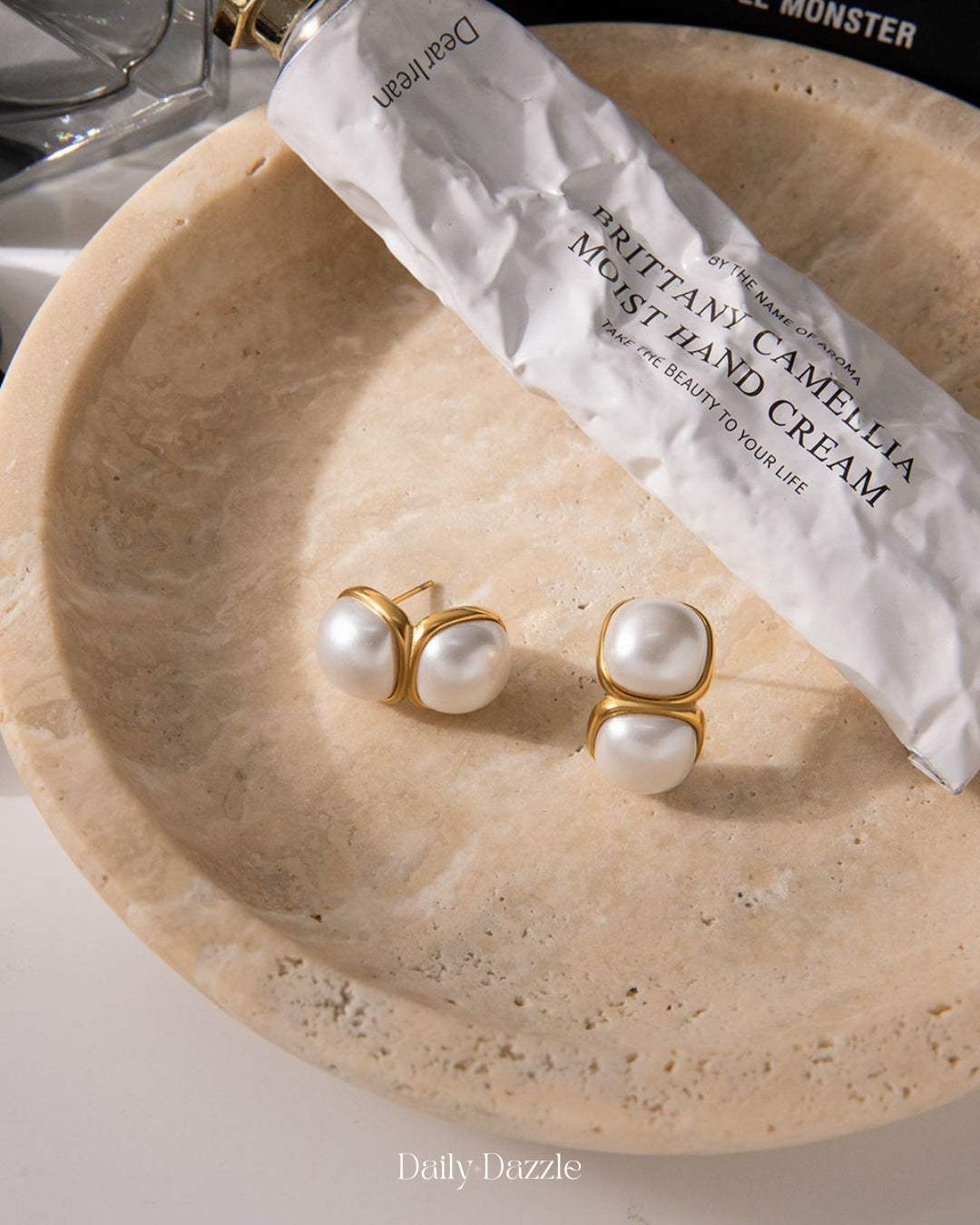 Pearl Double Drop Earrings