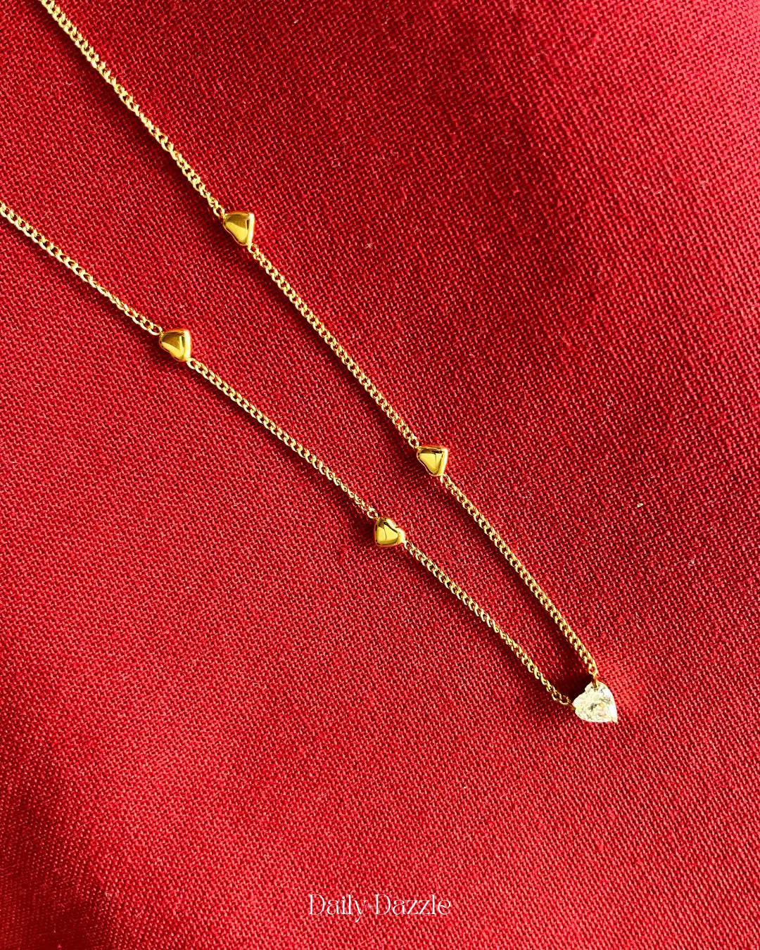 Golden Hearts – 18K Gold-Plated Necklace