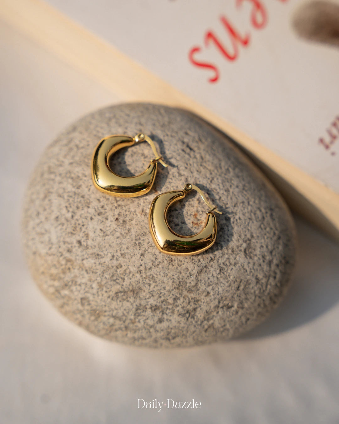 Sculpted Glow Hoops