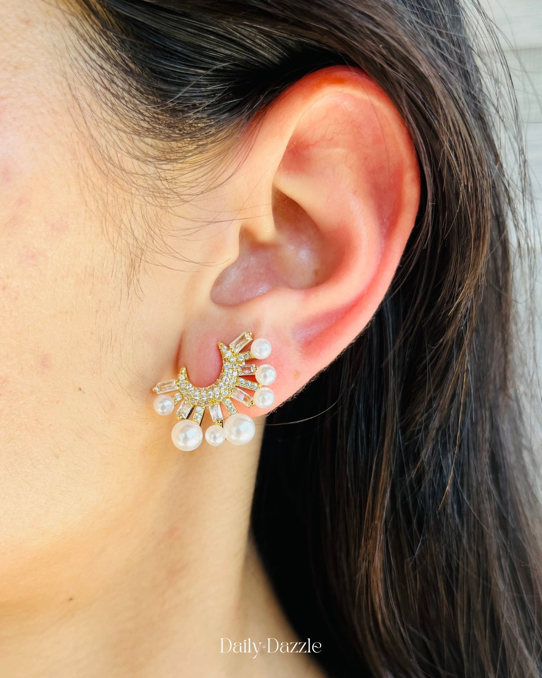 Pearl Drop Ear Cuff