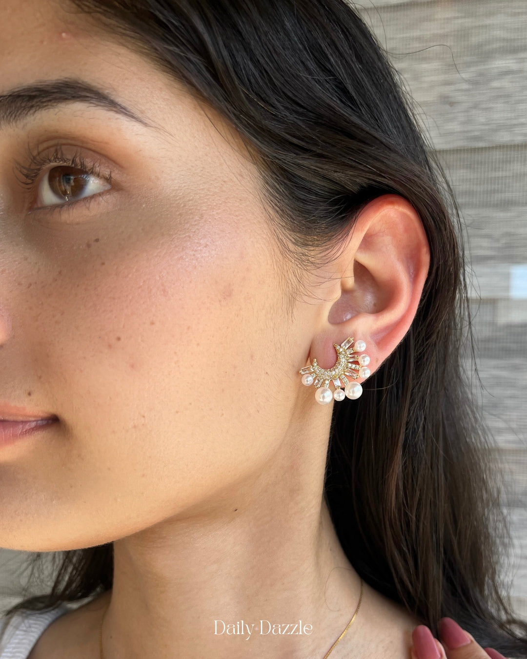 Pearl Drop Ear Cuff