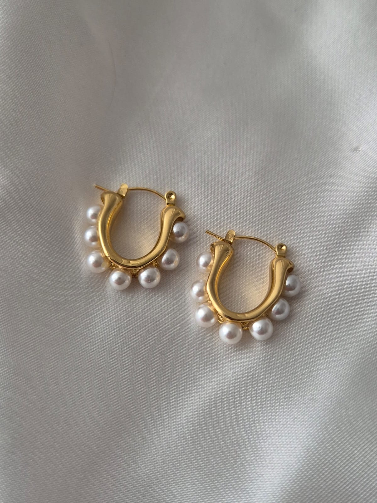 Pearl Hoop Earrings