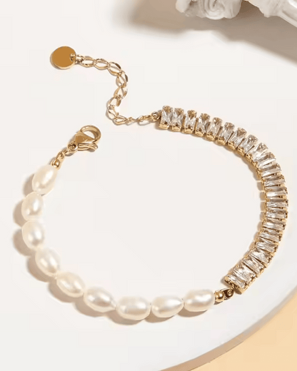 Tennis Pearl Bracelet