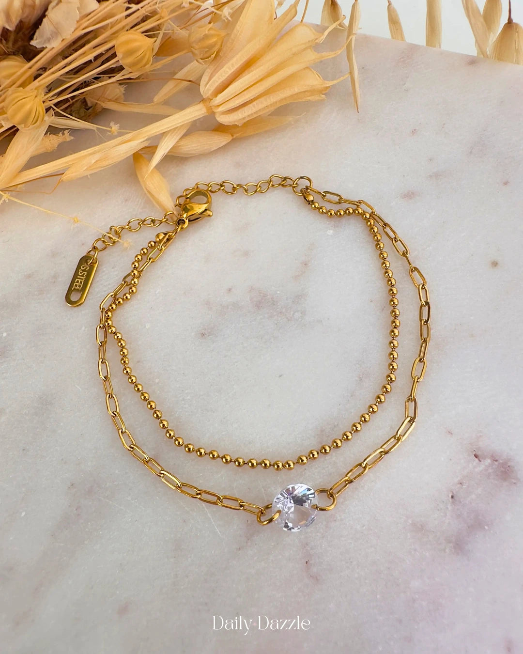 Golden Layers Bracelet