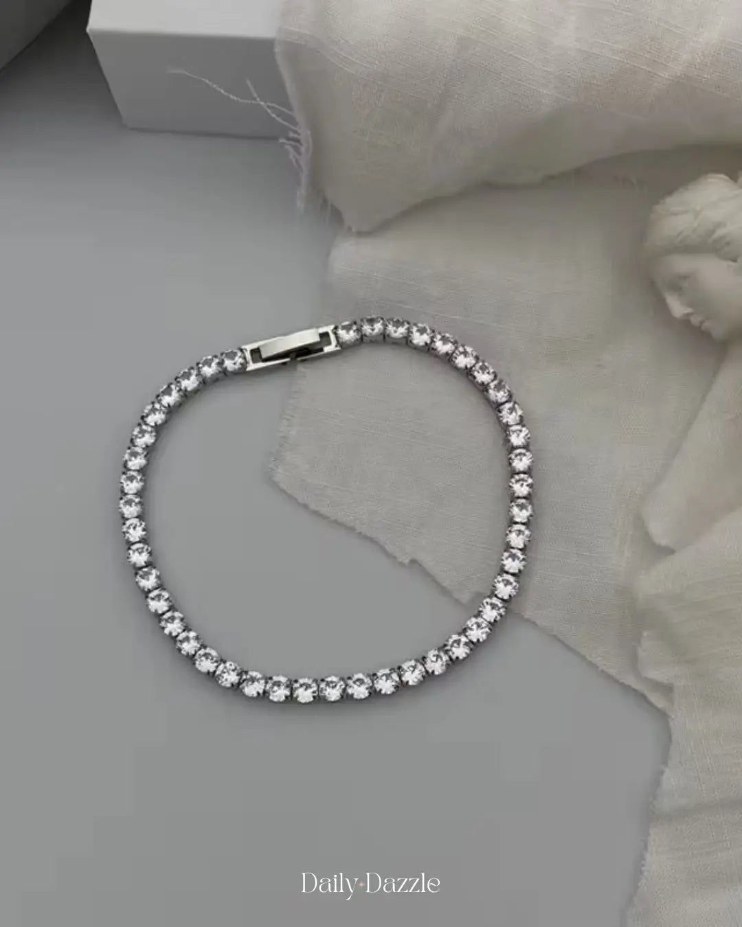 Crystal Glow Tennis Bracelet