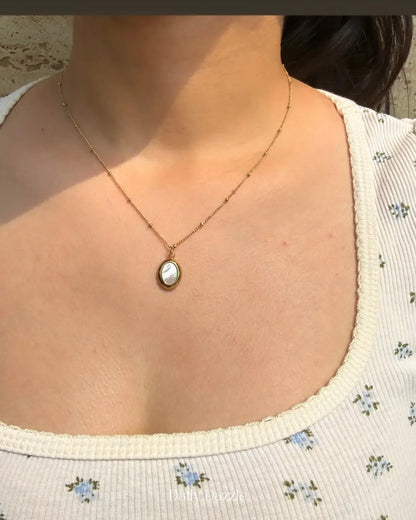 Ivory Oval Necklace