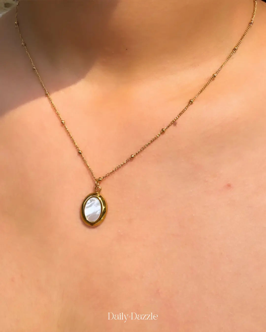 Ivory Oval Necklace