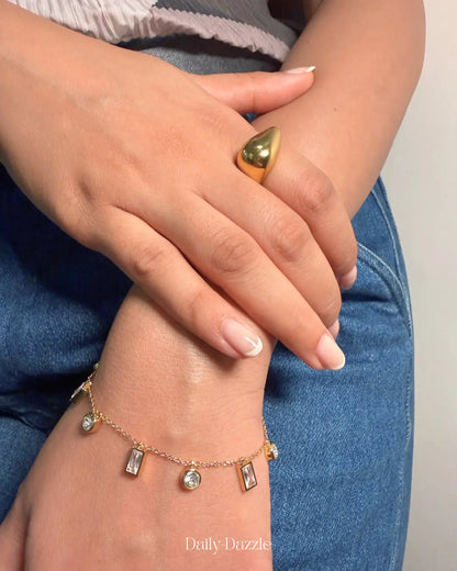 Crystal Charm Bracelet