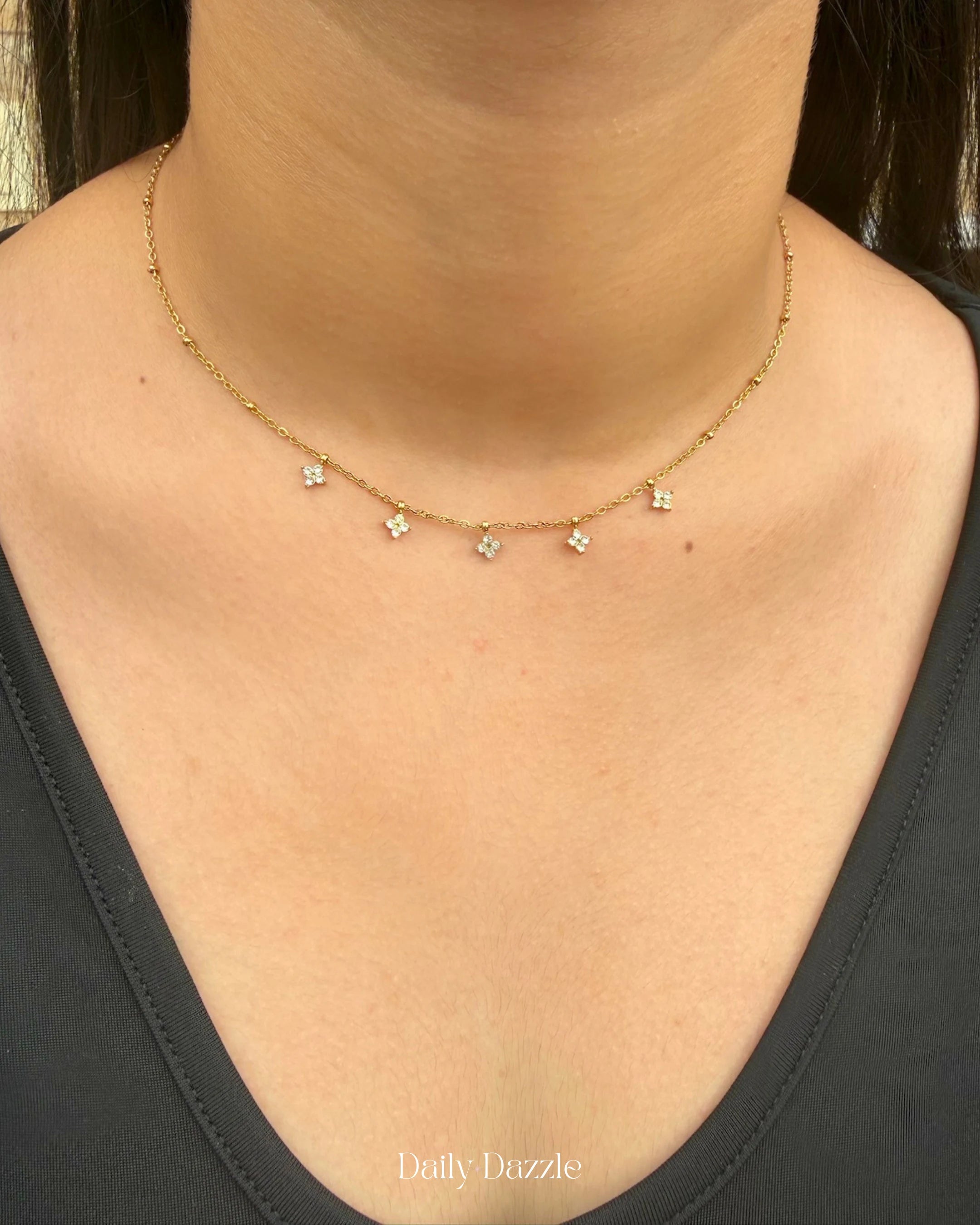 Flora Drop Necklace