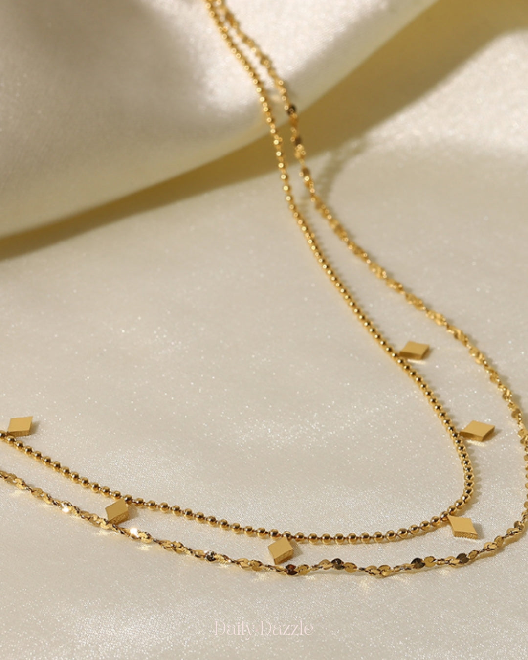 Dainty Double-Layer Gold Necklace