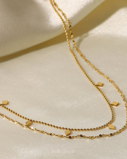 Dainty Double-Layer Gold Necklace