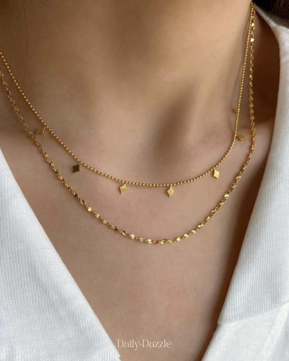 Dainty Double-Layer Gold Necklace