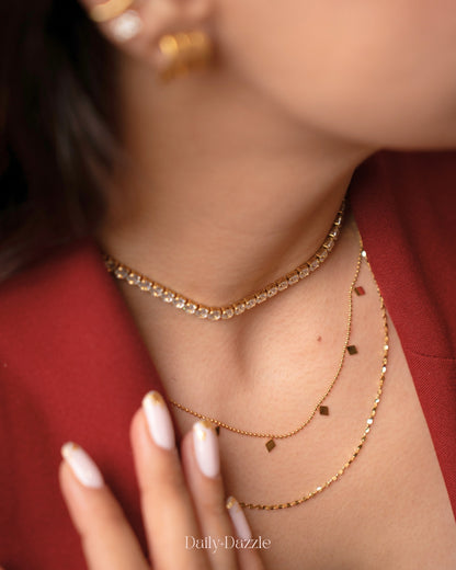 Dainty Double-Layer Gold Necklace