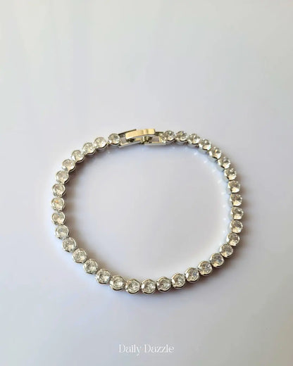 Crystal Glow Tennis Bracelet