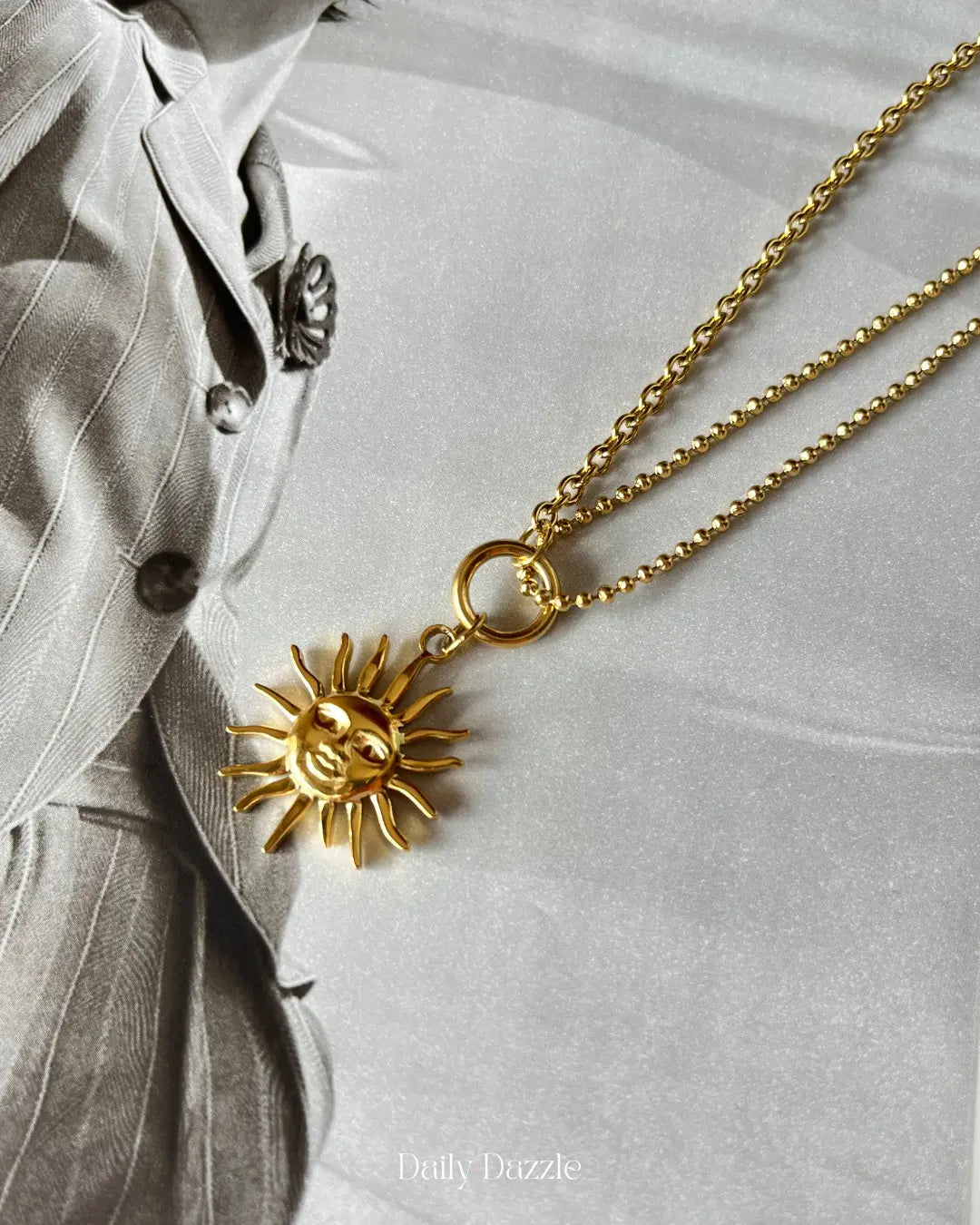 Sun Charm Necklace