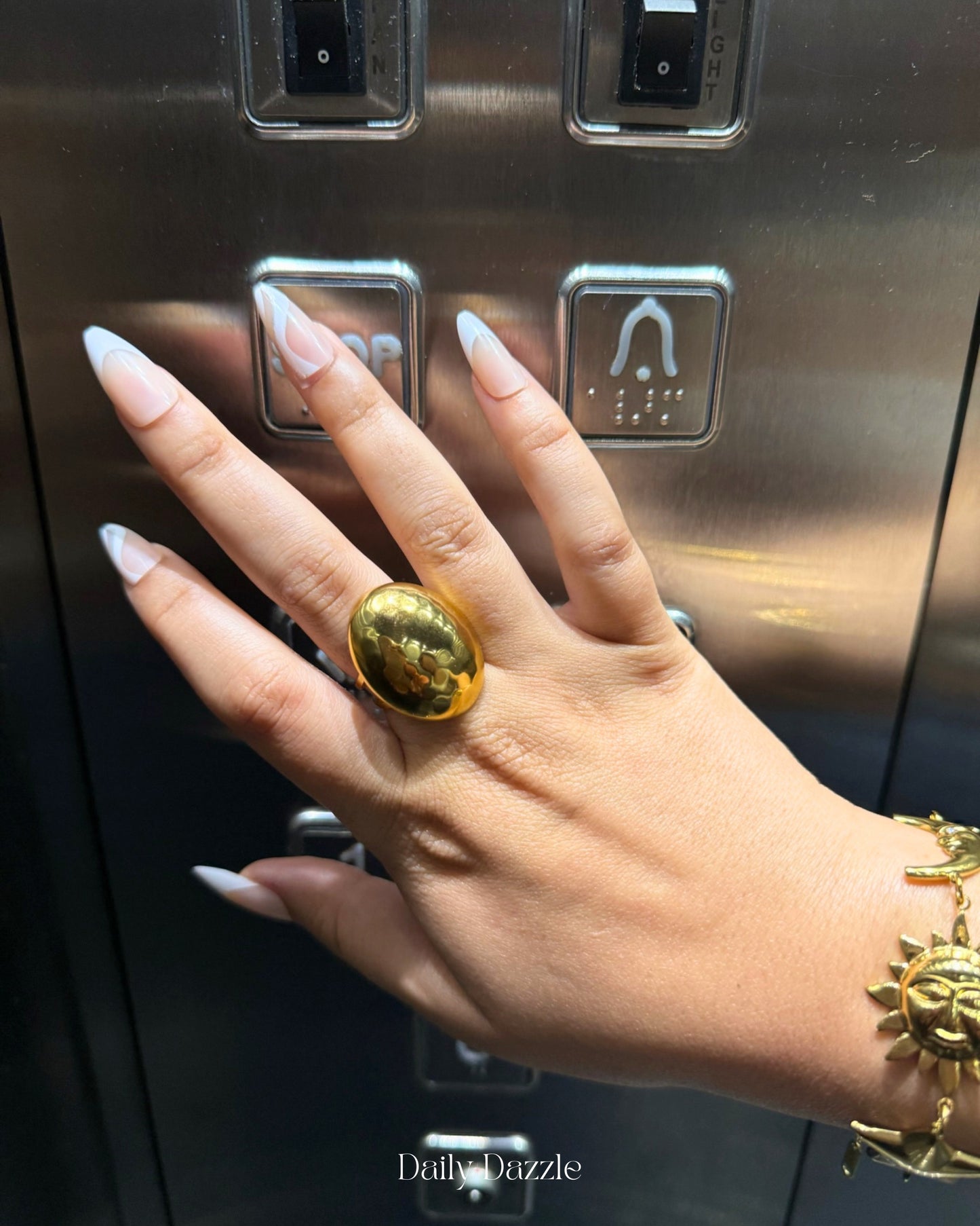 Luna Dome Ring (Adjustable)