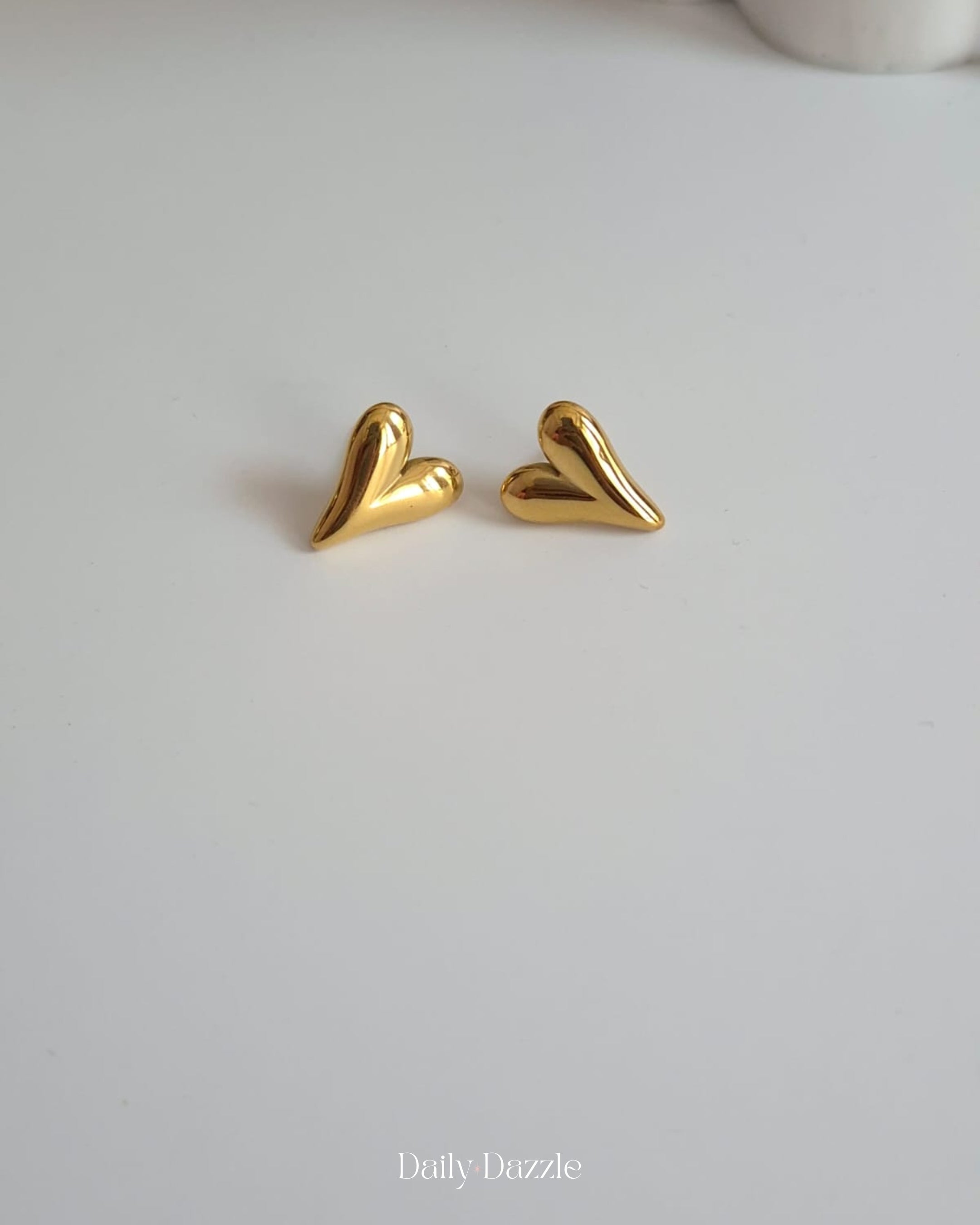 Golden Heart Studs
