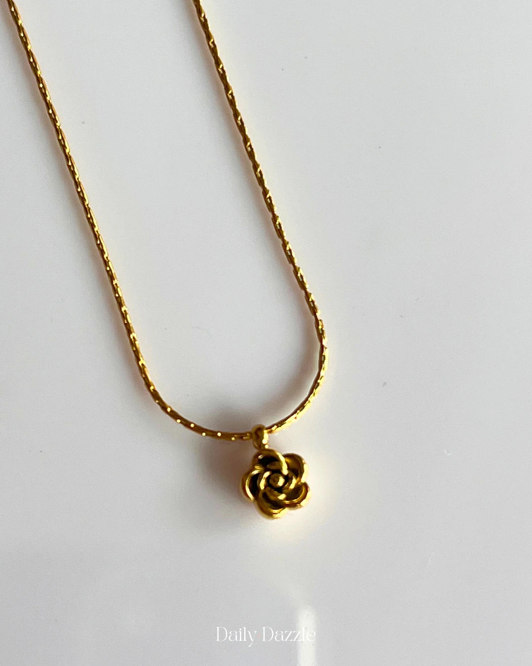 Golden Rose Necklace