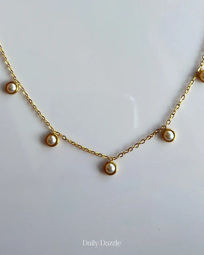 Golden Droplet Necklace