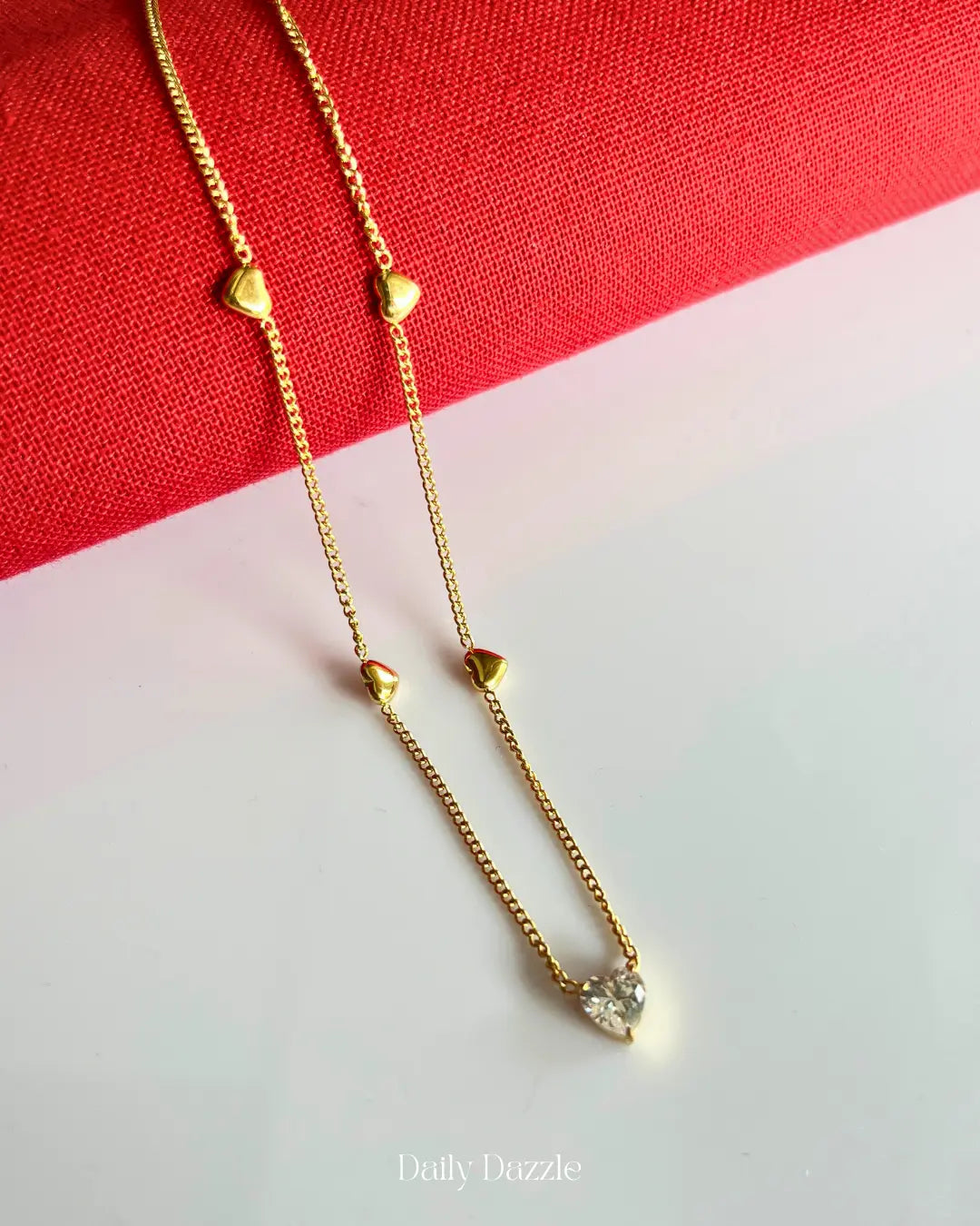 Golden Hearts – 18K Gold-Plated Necklace
