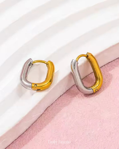 Two-Tone Statement Hoops