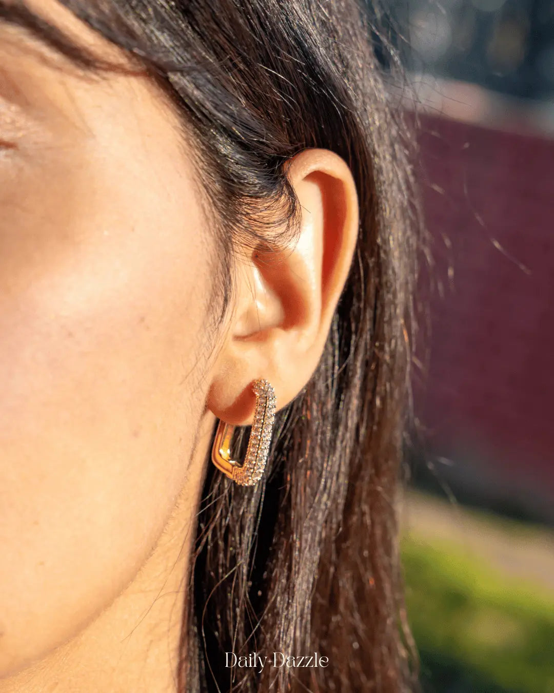 Luxe Square Hoops