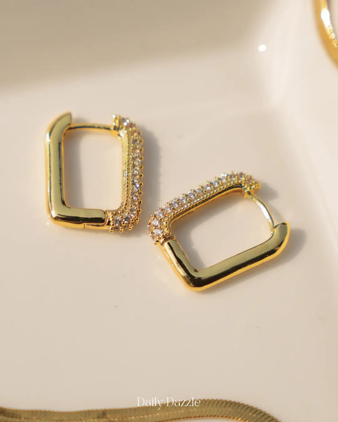 Luxe Square Hoops