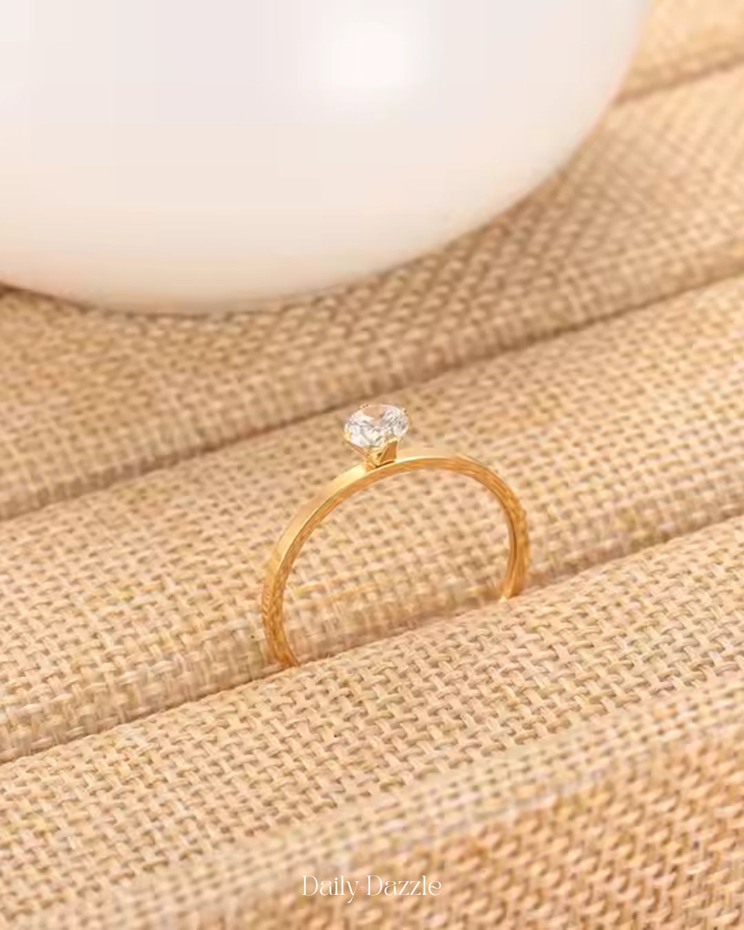 Minimalist Solitaire Ring