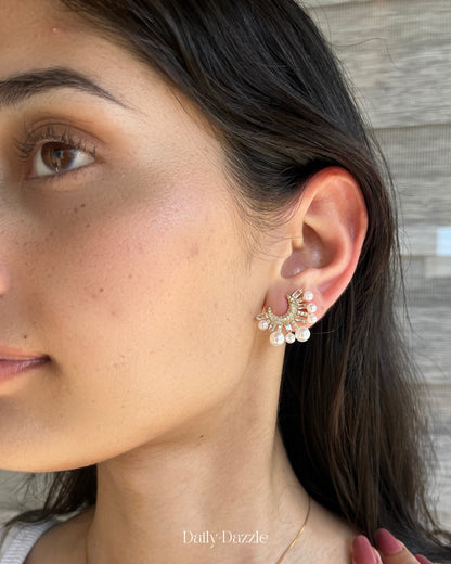 Pearl Drop Ear Cuff