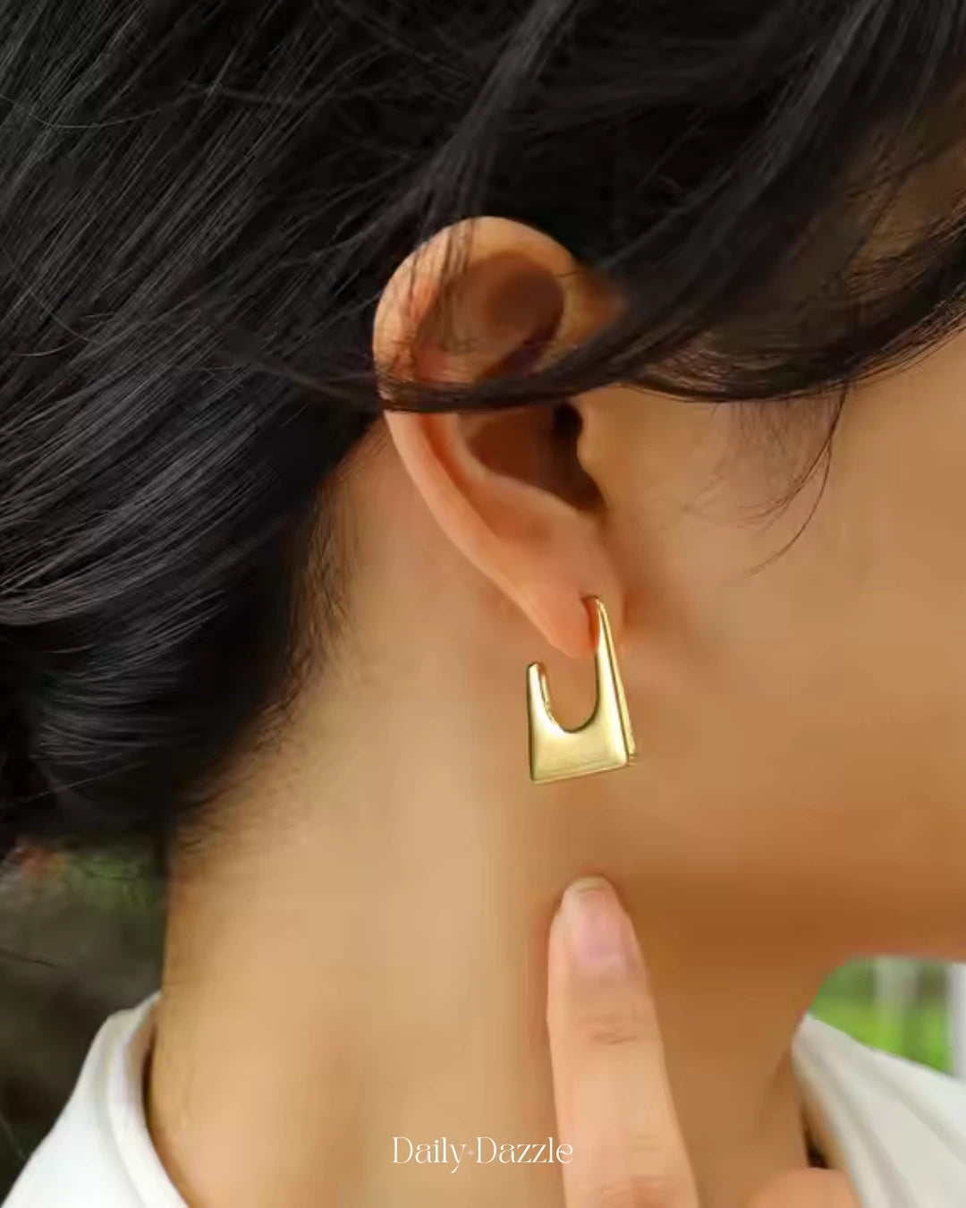 Sculpted Gold Earrings