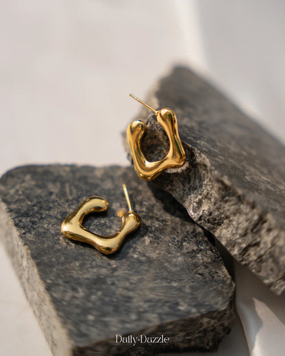 Molten Gold Earrings