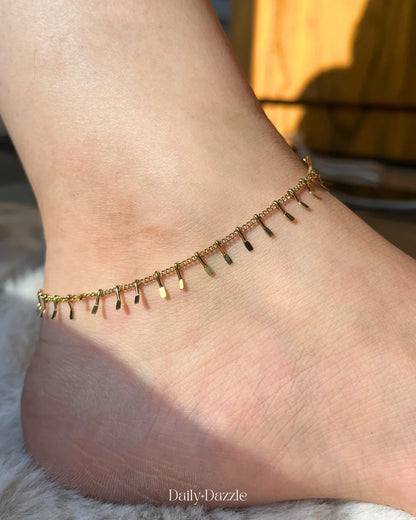 Golden Dazzle Anklet
