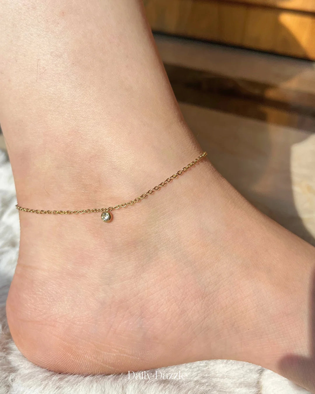 Minimal Solitaire Anklet