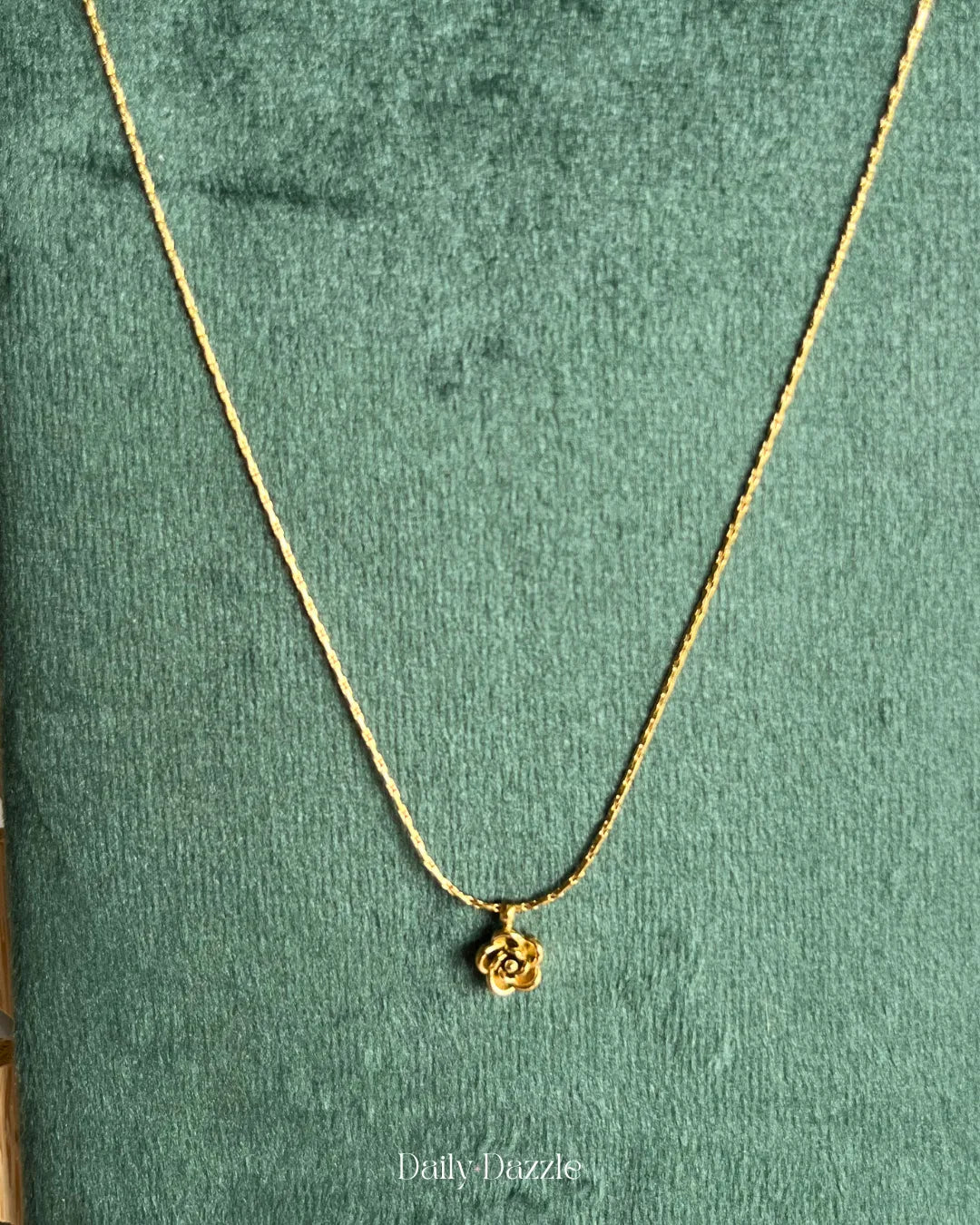 Golden Rose Necklace