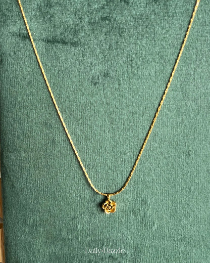 Golden Rose Necklace