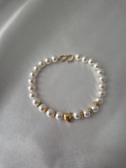 Pearl Heart Bracelet