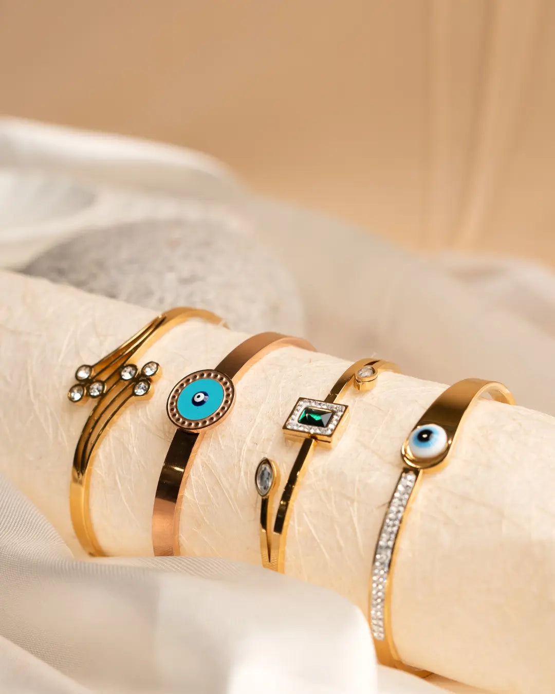 Evil Eye Protection Rose Gold Bracelet