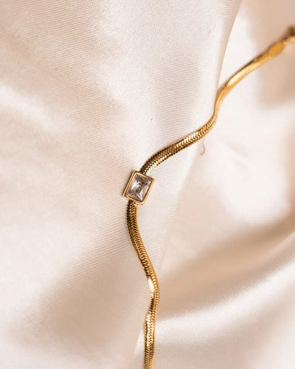 Sleek Gold Snake Chain Bracelet