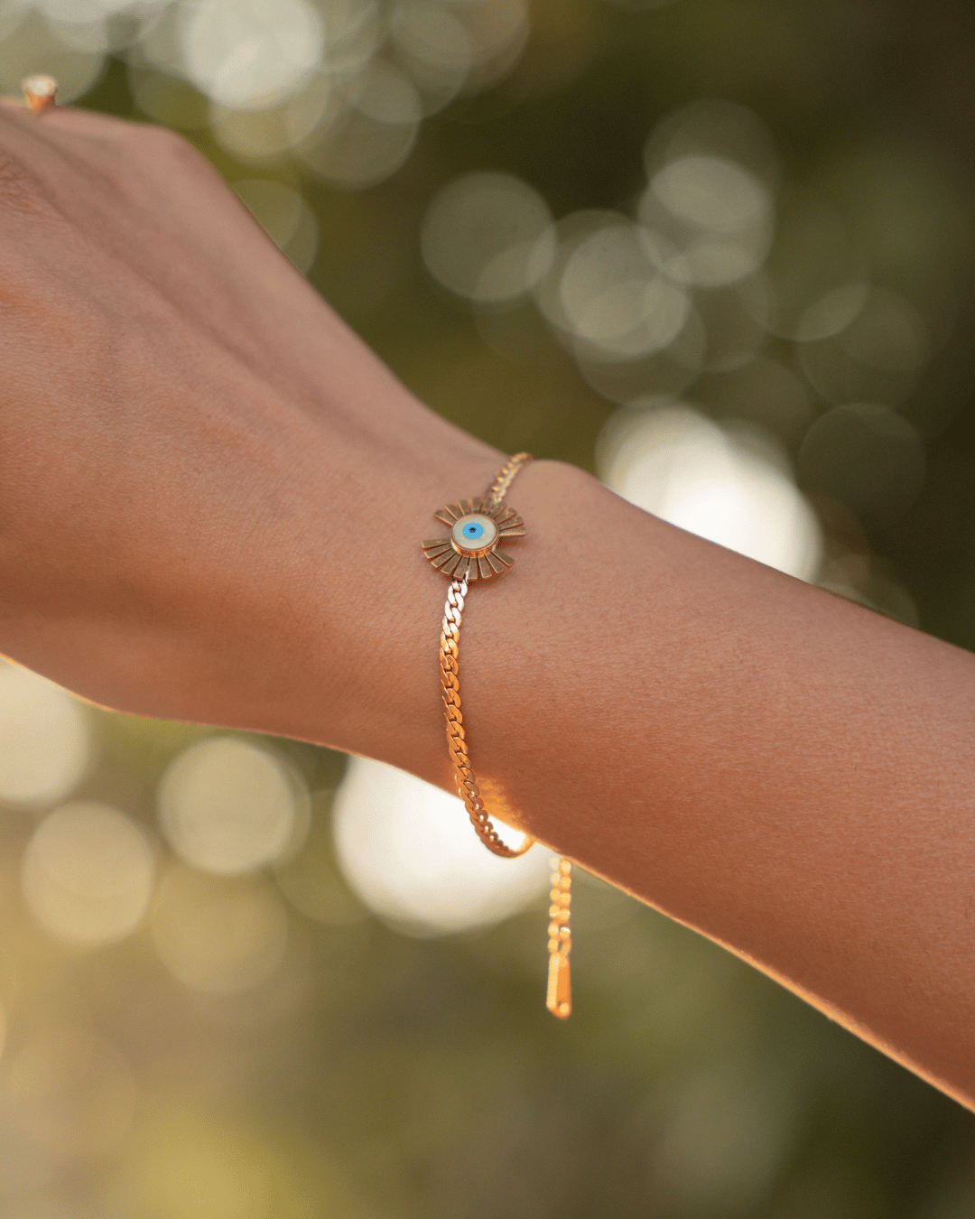 Sunbeam Evil Eye Bracelet