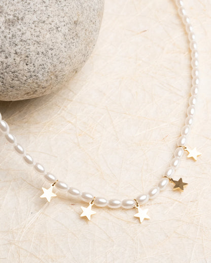 Dreamy Pearl Charm Necklace