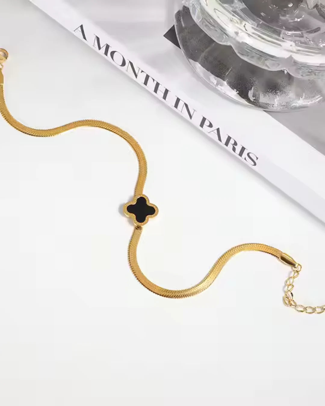 Black Clover Gold Bracelet